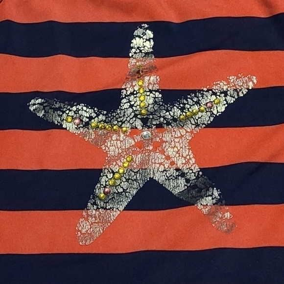 𝅺lot Land's End Girl's Striped Tankini and Rashguard, size 12 - Picture 14 of 16